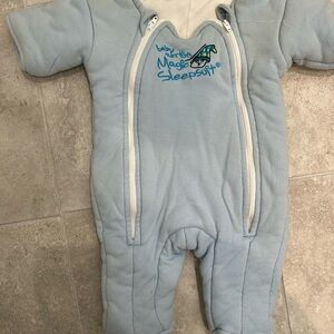 Baby Merlin's Magic Sleepsuit - Cozy Blue Small (3-6 months)